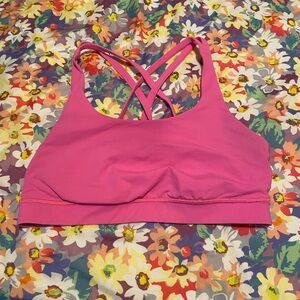 lululemon athletica Vibrant Pink Strappy Sports Bra